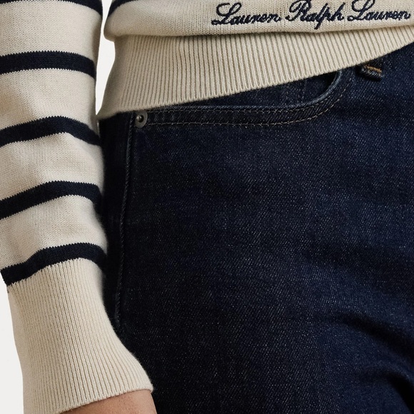 Ralph Lauren Cream and Black Striped Sweater - Picture 5 of 11